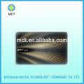matte black plastic pvc card with silver /gold foil